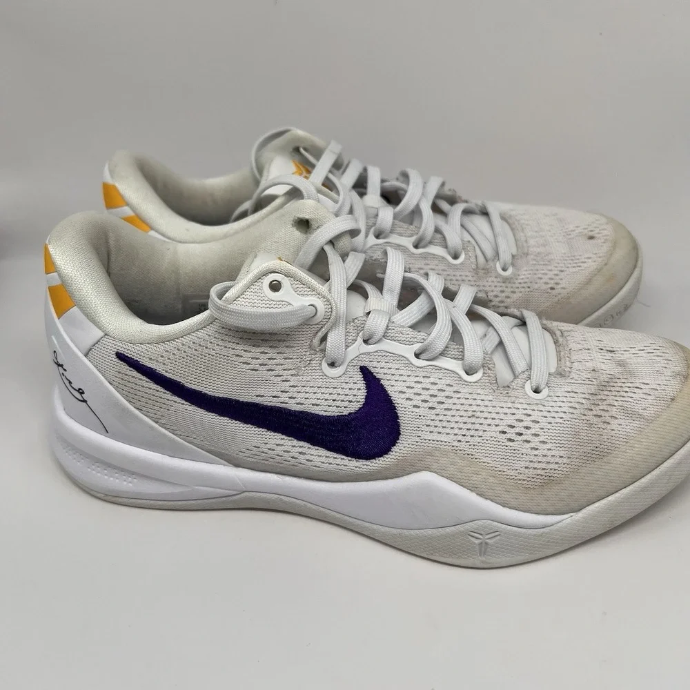 Nike Kobe 8 Protro Lakers Home Mens Basketball Shoes‎ 5.5 White Elite HF9550-100